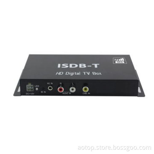 Car ISDB-T Full Seg TV Box, Supports High-speed 250km/h, Full HD 1,080P/2-tuner/2-antenna for Brazil
